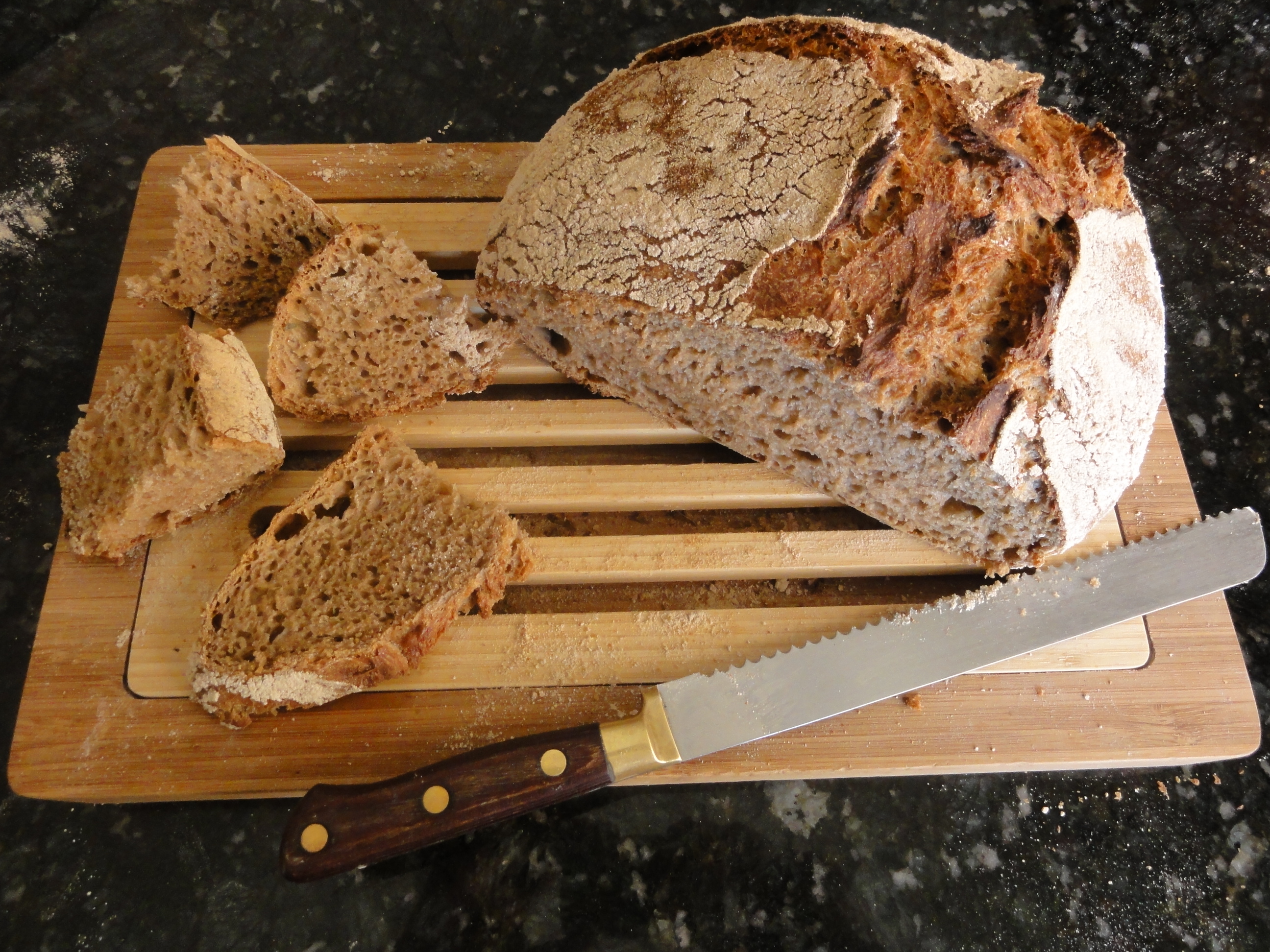 Delicious wheat bread. This photograph is not paleo approved. Photo credit Mireya Merritt