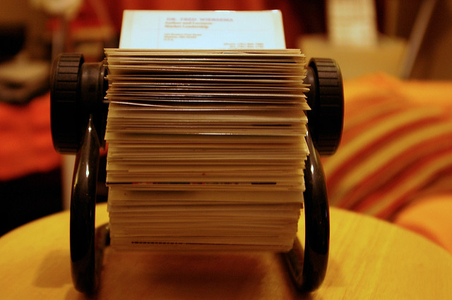 It's worth your time to open up your Rolodex (TM) and recommend some reviewers — but give the choice some real thought. (Flickr: Ged Carroll)