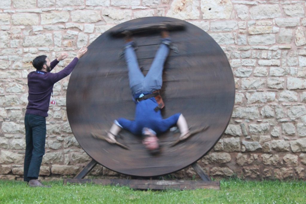 Conference attendees had access to a castle, which provided a unique opportunity to torture those who insisted on the spelling "homeolog"